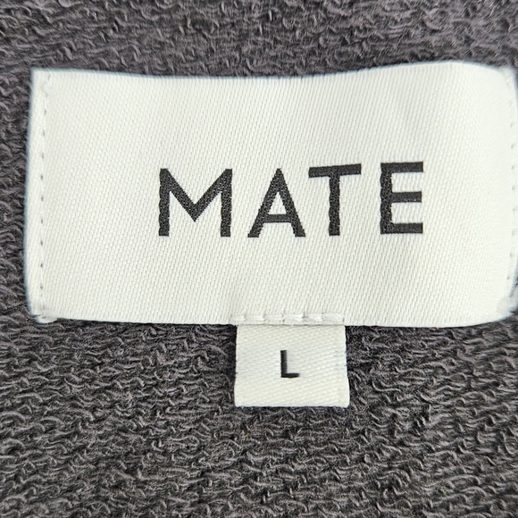 Mate The Label Far Out Donny Pullover Sweatshirt in Gray Size Large - Picture 8 of 11